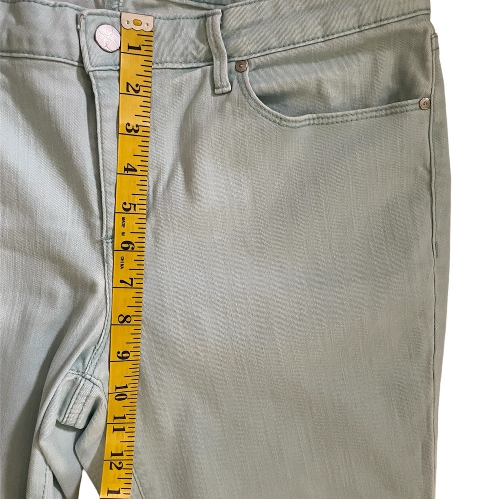 Jessica Simpson Rolled Crop Skinny Jeans Sky Blue - Size 12/31 - Picture 7 of 11